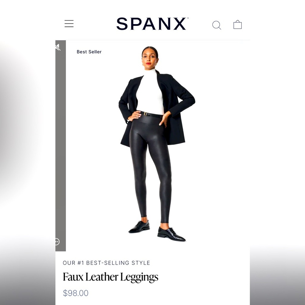 SPANX fake leather leggings